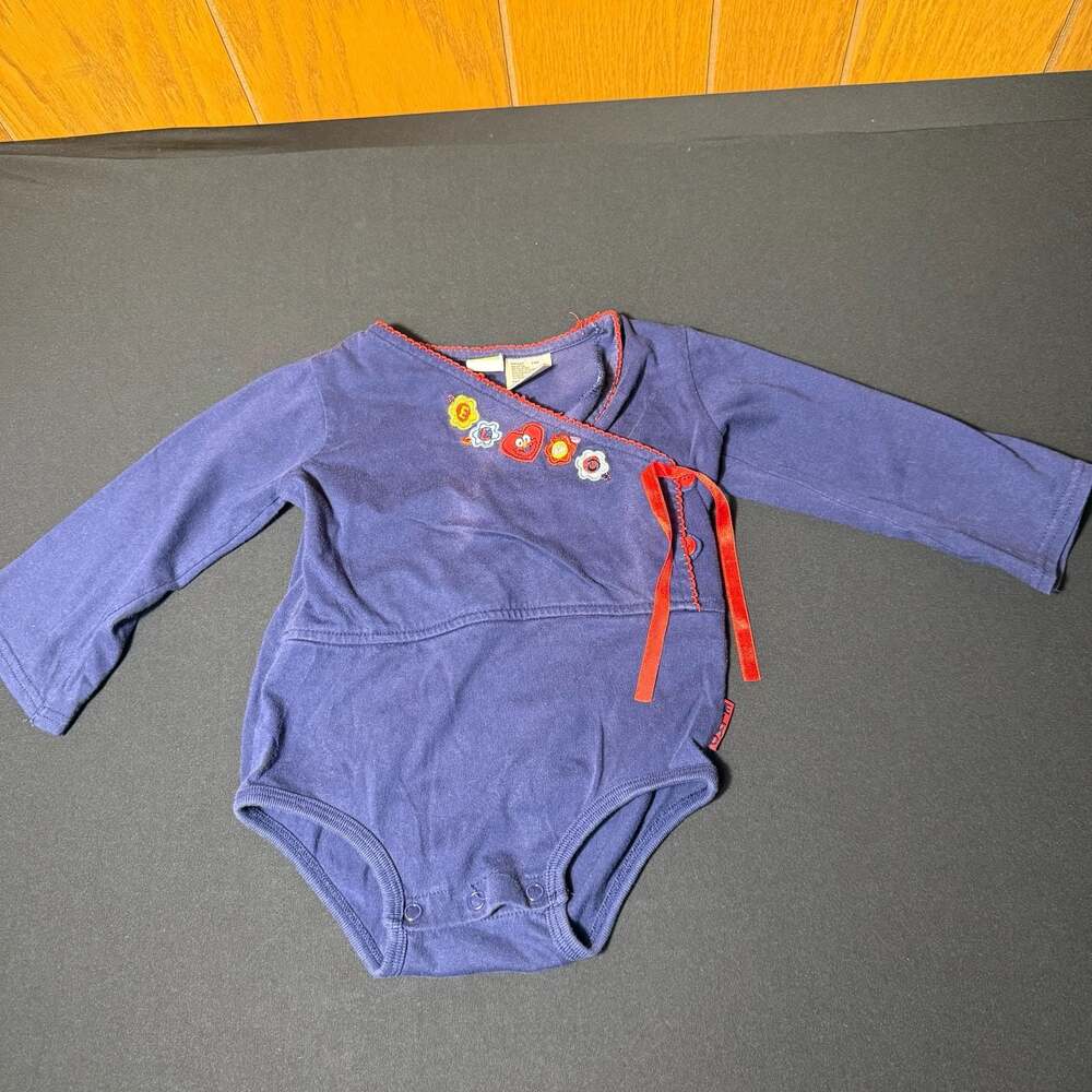 Sesame Street Elmo Long Sleeve Kimono-Style Bodysuit